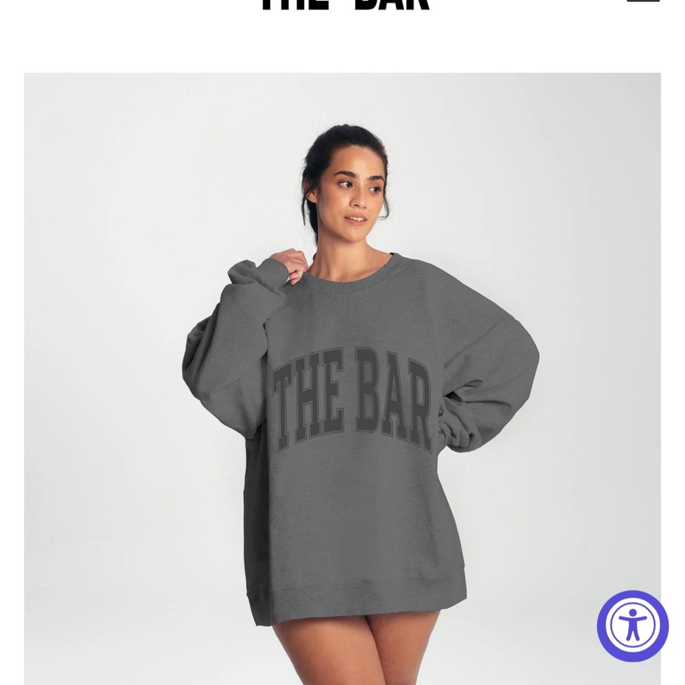 The Bar Varsity Collection Slate Grey Brand New Size Large